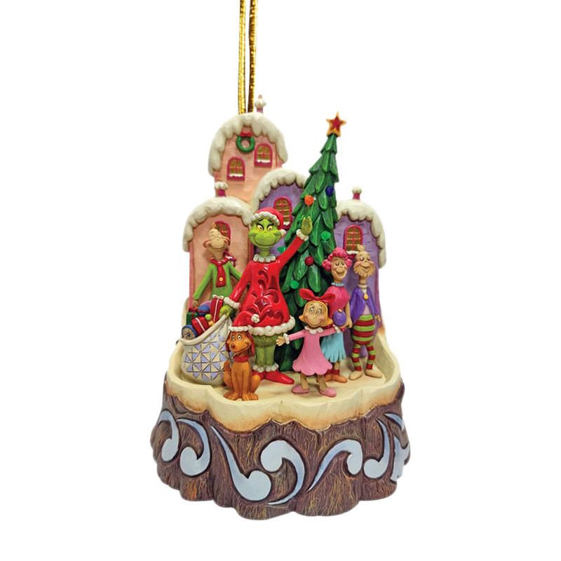 NEW RTS Wood Grinch Pendant Decoration for Christmas Free Shipping (50PCS)