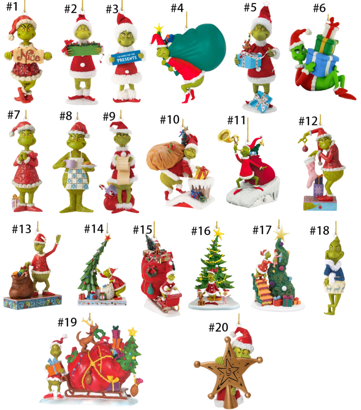 NEW RTS Acrylic Grinch Pendant Decoration for Christmas Free Shipping (50PCS)