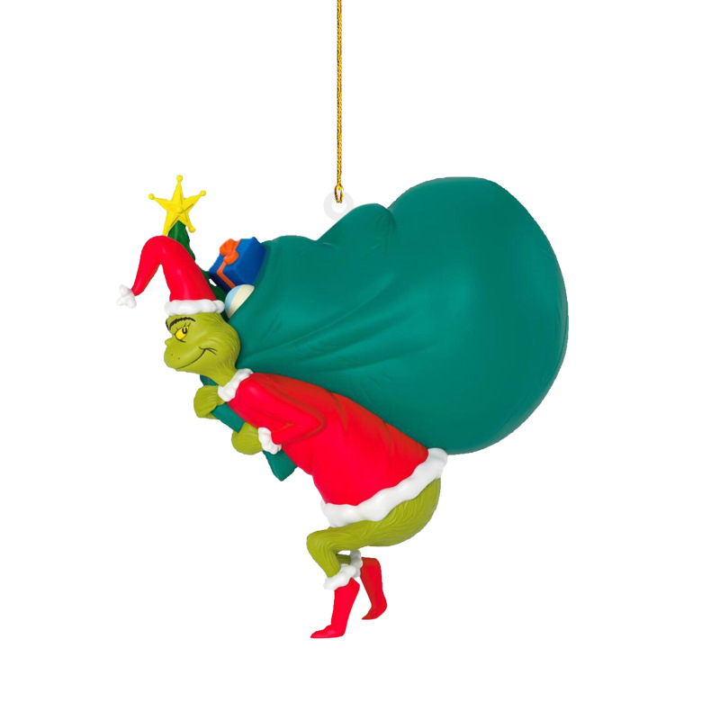 NEW RTS Acrylic Grinch Pendant Decoration for Christmas Free Shipping (50PCS)