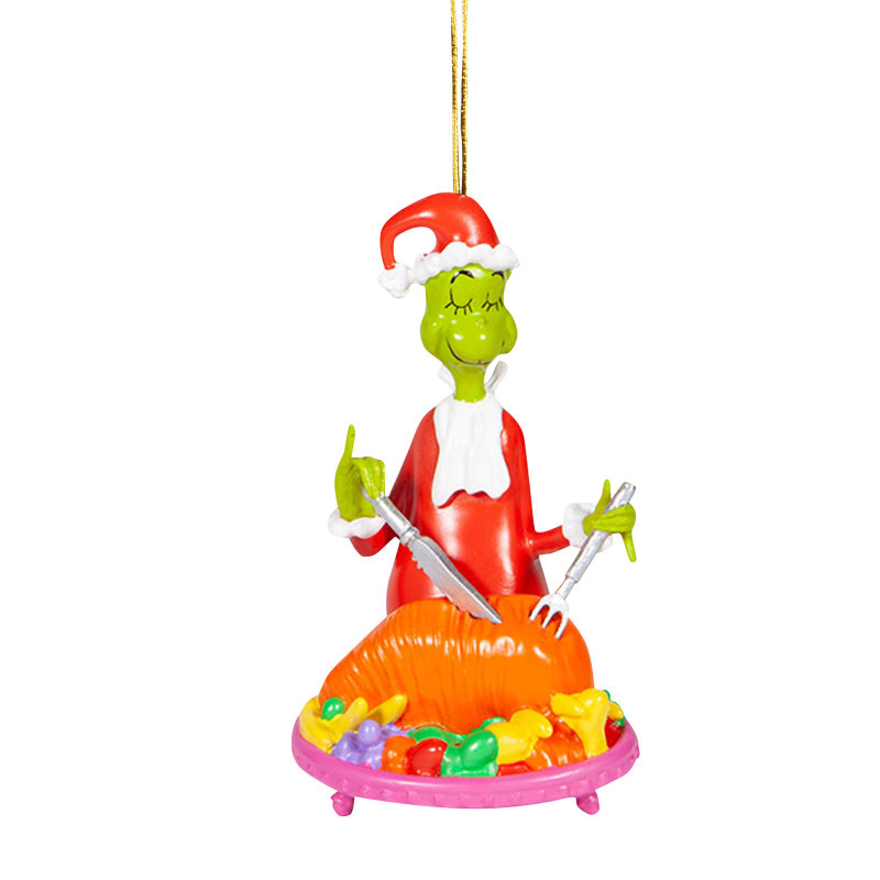 NEW RTS Wood Grinch Pendant Decoration for Christmas Free Shipping (50PCS)