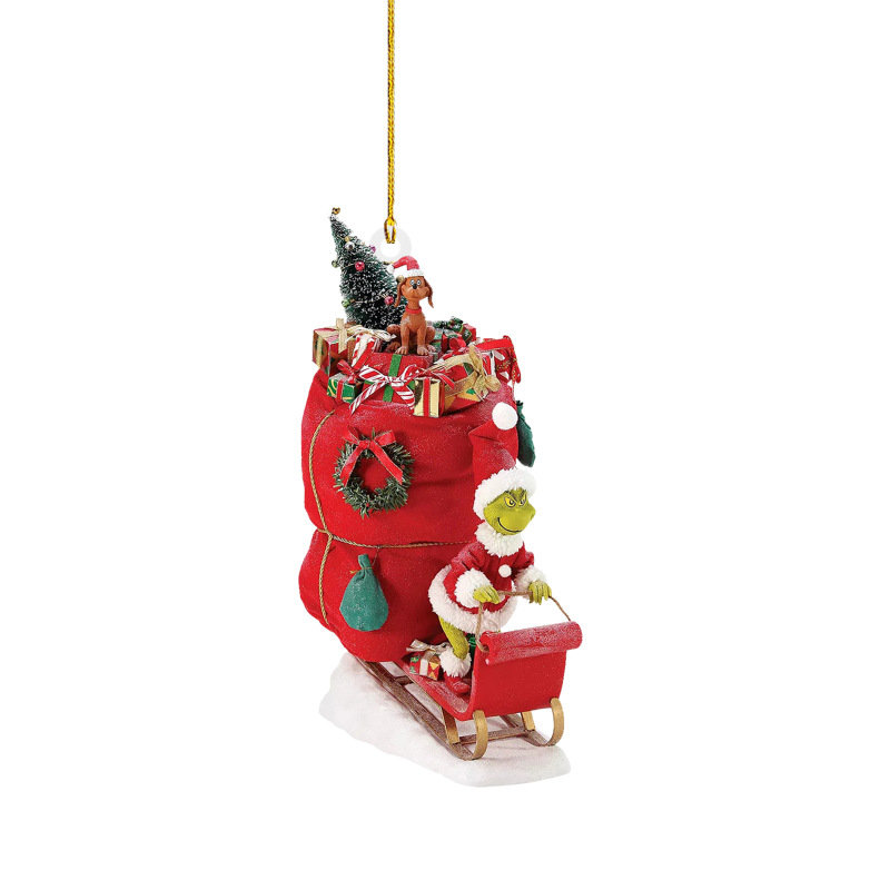 NEW RTS Acrylic Grinch Pendant Decoration for Christmas Free Shipping (50PCS)