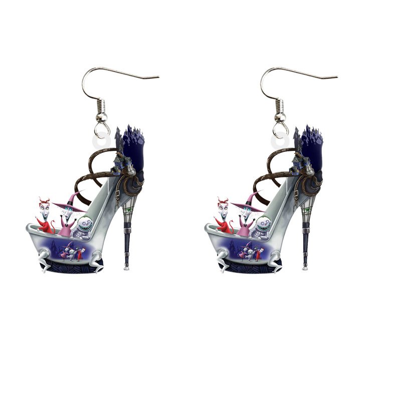 NEW RTS Acrylic Grinch Earrings for Christmas Free Shipping (50Pairs)