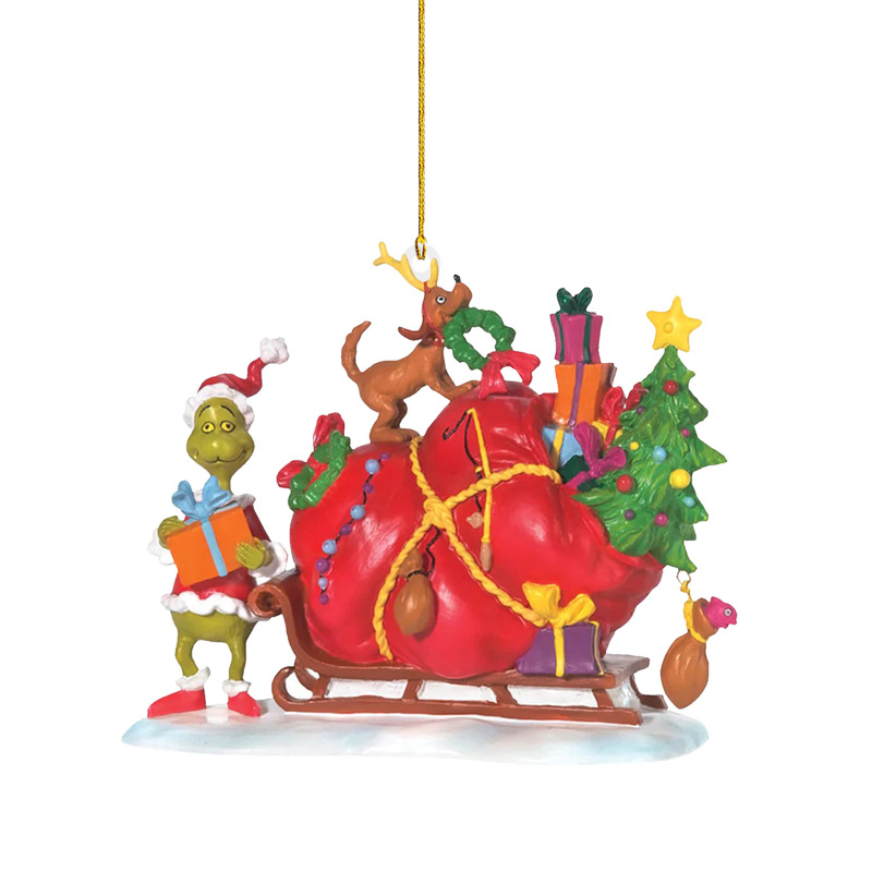 NEW RTS Acrylic Grinch Pendant Decoration for Christmas Free Shipping (50PCS)