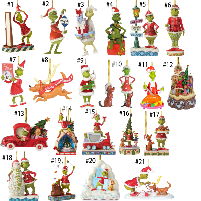 NEW RTS Grinch Pendant Decoration for Christmas Free Shipping (50PCS)