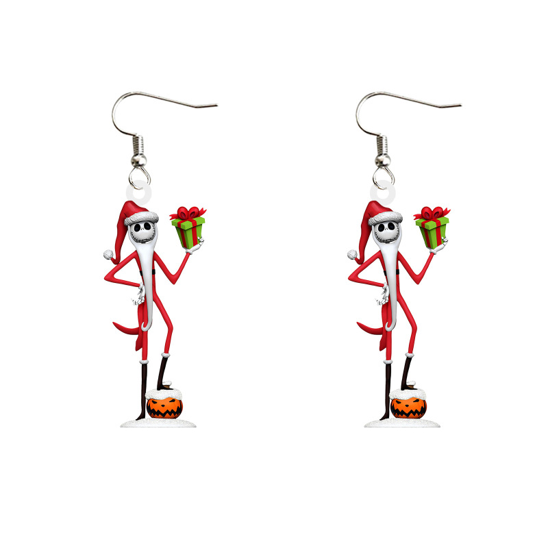 NEW RTS Acrylic Grinch Earrings for Christmas Free Shipping (50Pairs)