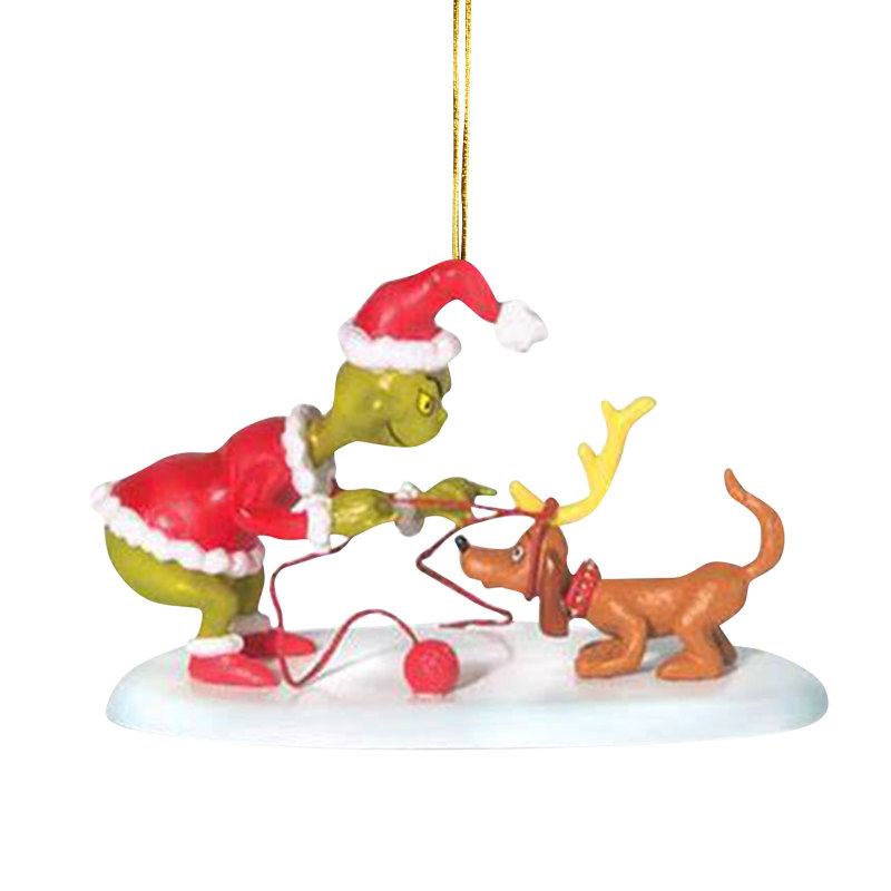 NEW RTS Wood Grinch Pendant Decoration for Christmas Free Shipping (50PCS)