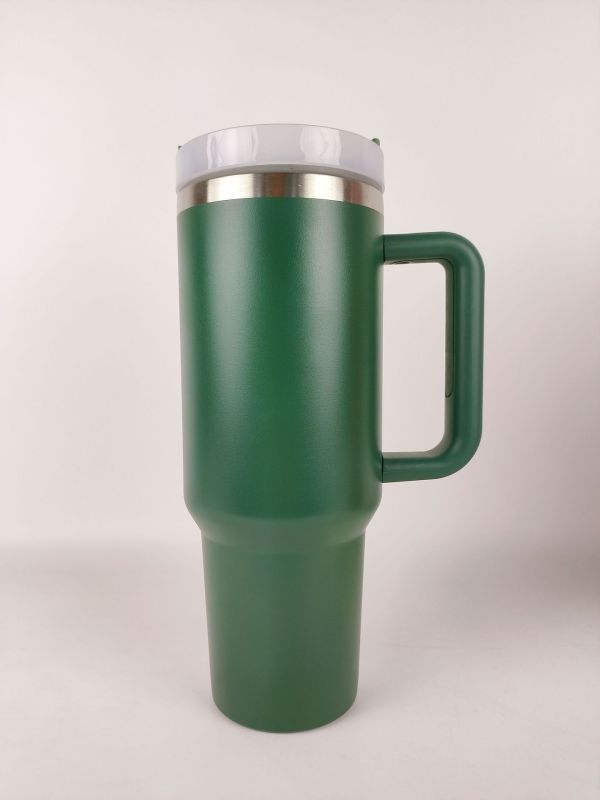 NEW China RTS 40oz Powder Coated Mug with Handle for Christmas Free Shipping (20PCS)
