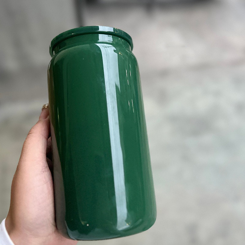 NEW China RTS 16oz Sublimation Black Glass Can Free Shipping (25PCS/50PCS)