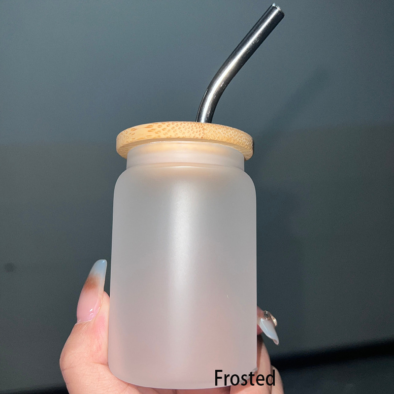NEW 3.5oz Sublimation Clear/FrostedShot Glass with Steel Straw Free Shipping (20pcs/50pcs)