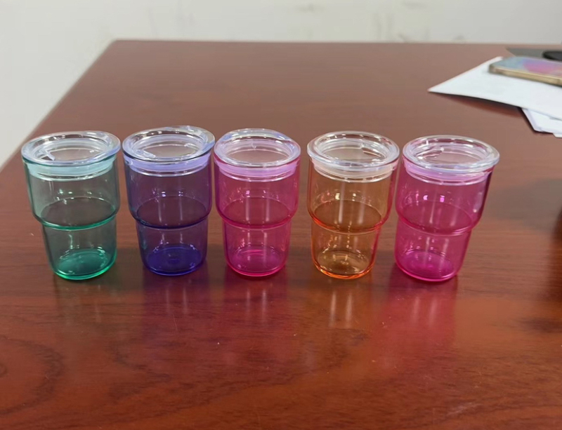 NEW 3.5oz Sublimation Clear/FrostedShot Glass with Steel Straw Free Shipping (20pcs/50pcs)