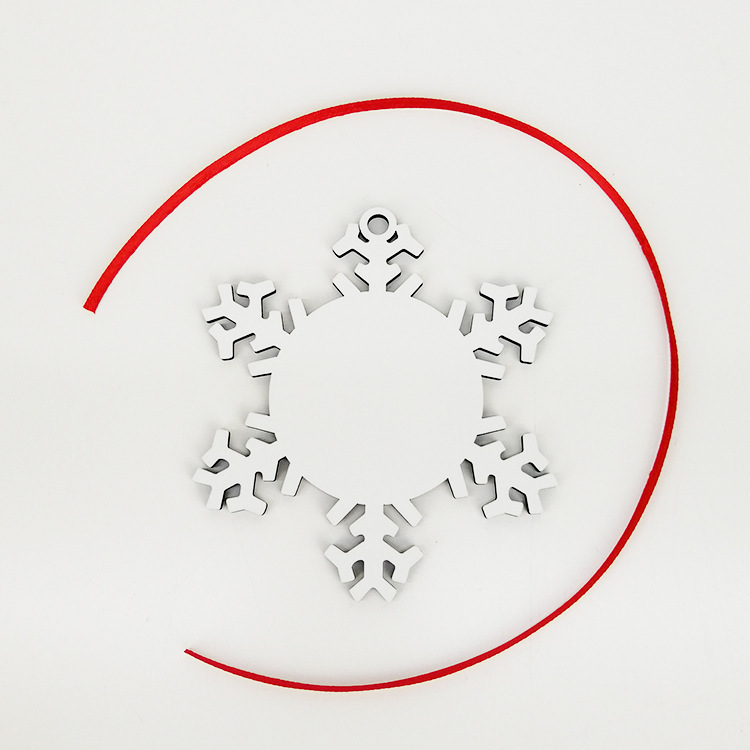 RTS Sublimation Double Sided MDF Christmas Pendant Ornament Free Shipping (50PCS/100pcs)