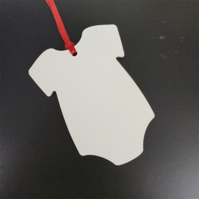 RTS Sublimation Double Sided MDF Christmas Pendant Ornament Free Shipping (50PCS/100pcs)