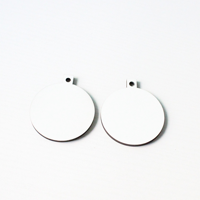 RTS Sublimation Double Sided MDF Christmas Pendant Ornament Free Shipping (50PCS/100pcs)