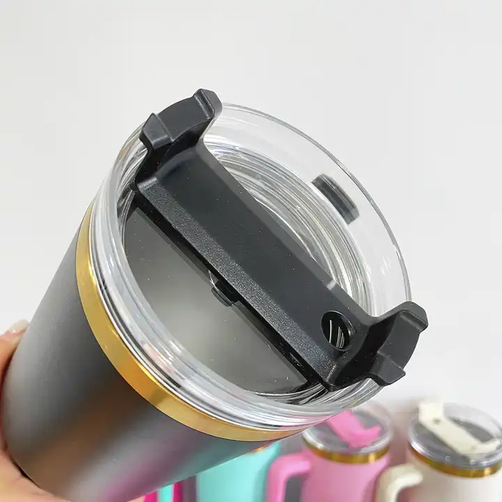NEW China 40oz Powder Coated Mug with Copper Line for Laser Free Shipping (25PCS)