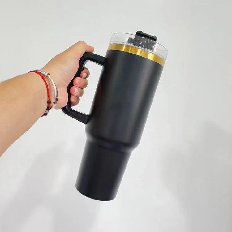 NEW China 40oz Powder Coated Mug with Copper Line for Laser Free Shipping (25PCS)
