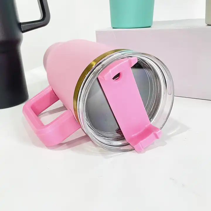 NEW China 40oz Powder Coated Mug with Copper Line for Laser Free Shipping (25PCS)