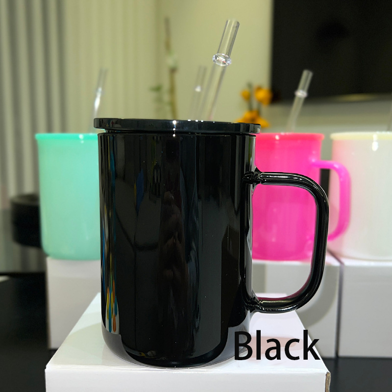 NEW China 17oz Sublimation Colored Glass Mug Free Shipping (25PCS)