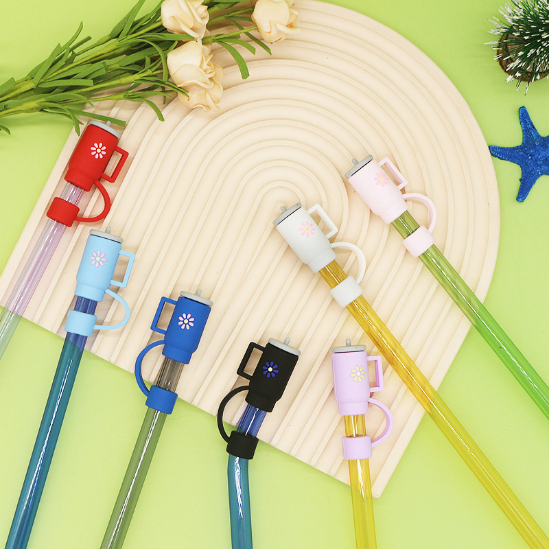 NEW RTS Straw Cap Cover Straw Toppers Cap Fit 10mm Dia Straw Free Shipping (50pcs/100pcs)