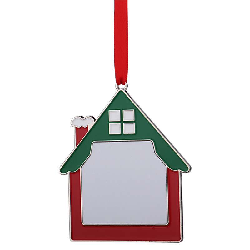 RTS Sublimation Metal Christmas Pendant Free Shipping (50PCS/100pcs)