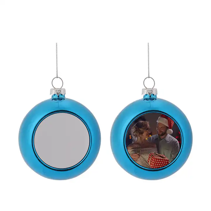 RTS Sublimation Christmas Ornament Tree Ball Pendant Free Shipping (25PCS/50pcs)