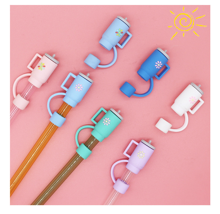 NEW RTS Straw Cap Cover Straw Toppers Cap Fit 10mm Dia Straw Free Shipping (50pcs/100pcs)