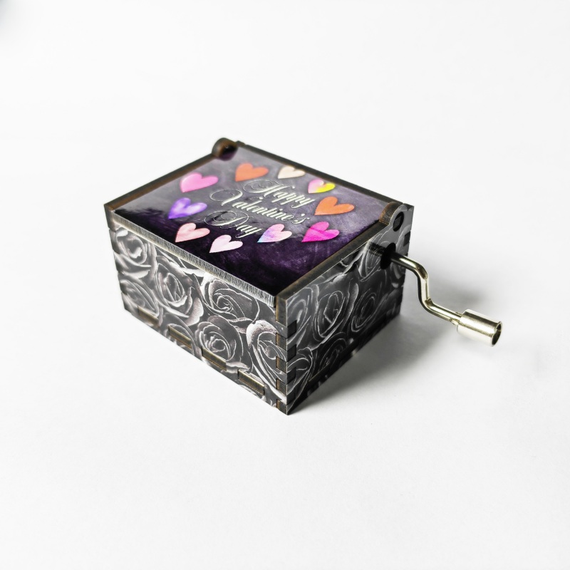 RTS Sublimation Blank Music Box Gift for Valentine's Day Free Shipping 1.8*2.2*1.3inch (10PCS)