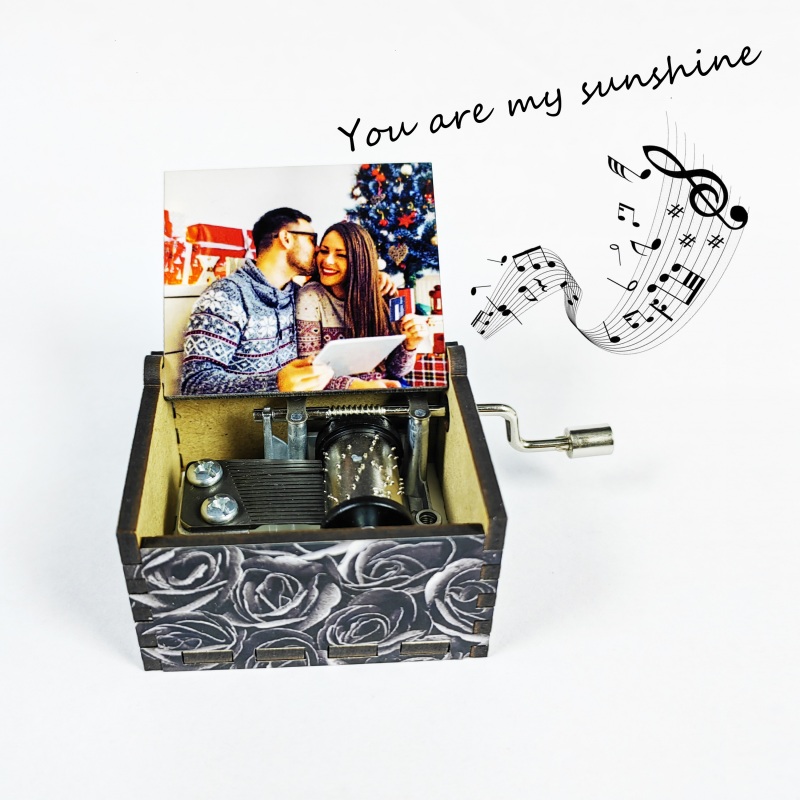RTS Sublimation Blank Music Box Gift for Valentine's Day Free Shipping 1.8*2.2*1.3inch (10PCS)