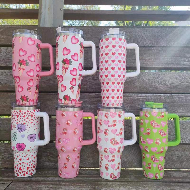 NEW China RTS 40oz Mug Valentine's Day Free Shipping (12PCS/25PCS/50PCS)