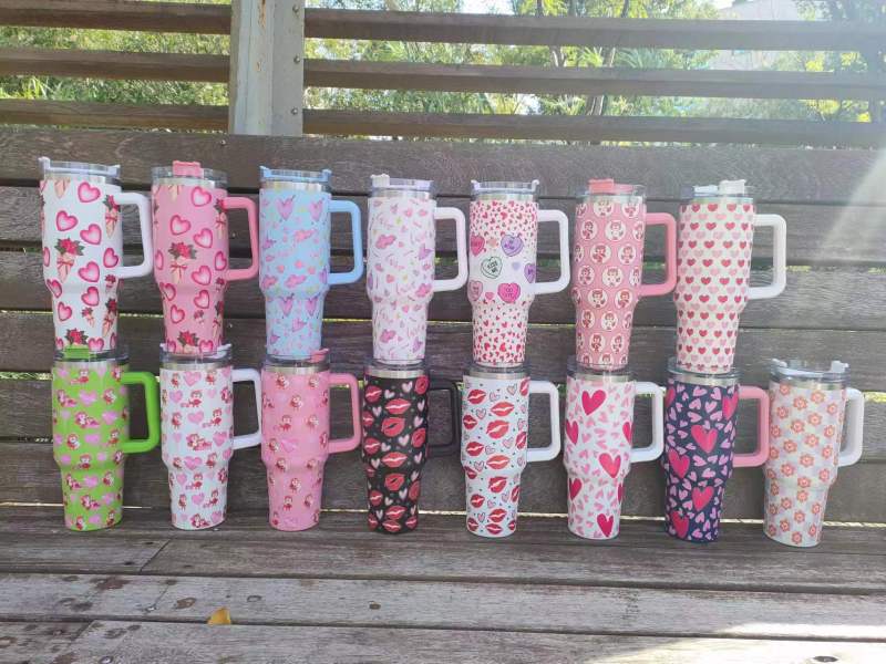 NEW China RTS 40oz Mug Valentine's Day Free Shipping (12PCS/25PCS/50PCS)