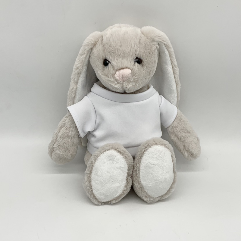RTS China Easter Rabbit Bunny with Sublimation Shirts 11.8'' Free Shipping (25PCS)