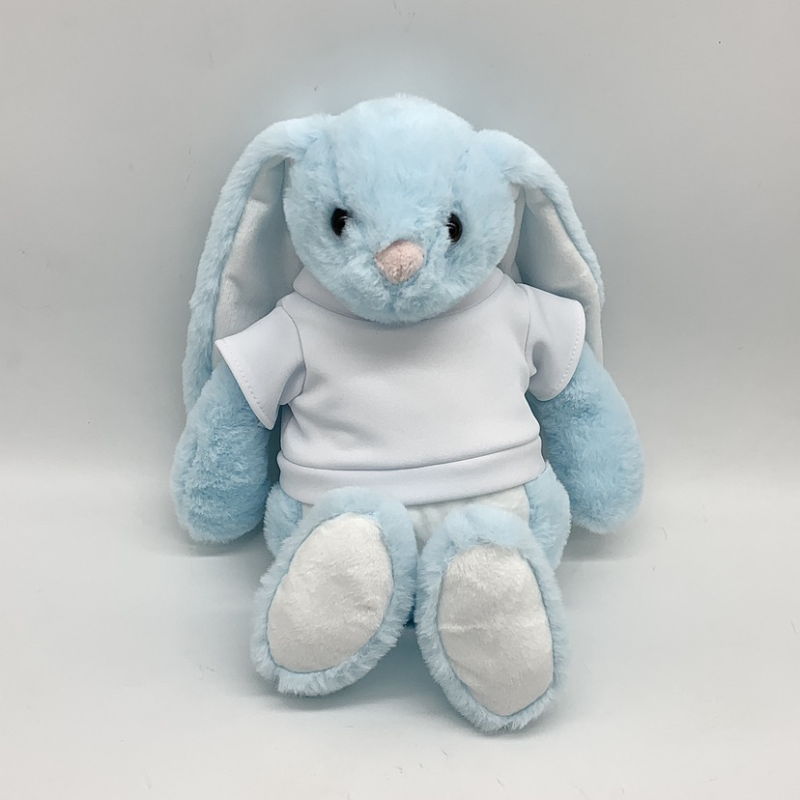 RTS China Easter Rabbit Bunny with Sublimation Shirts 11.8'' Free Shipping (25PCS)