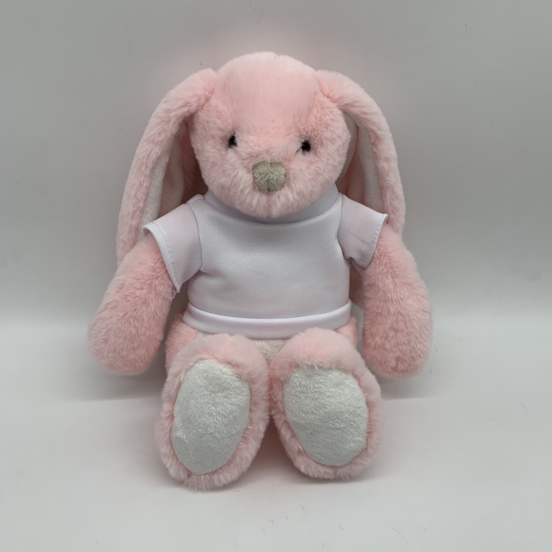 RTS China Easter Rabbit Bunny with Sublimation Shirts 11.8'' Free Shipping (25PCS)