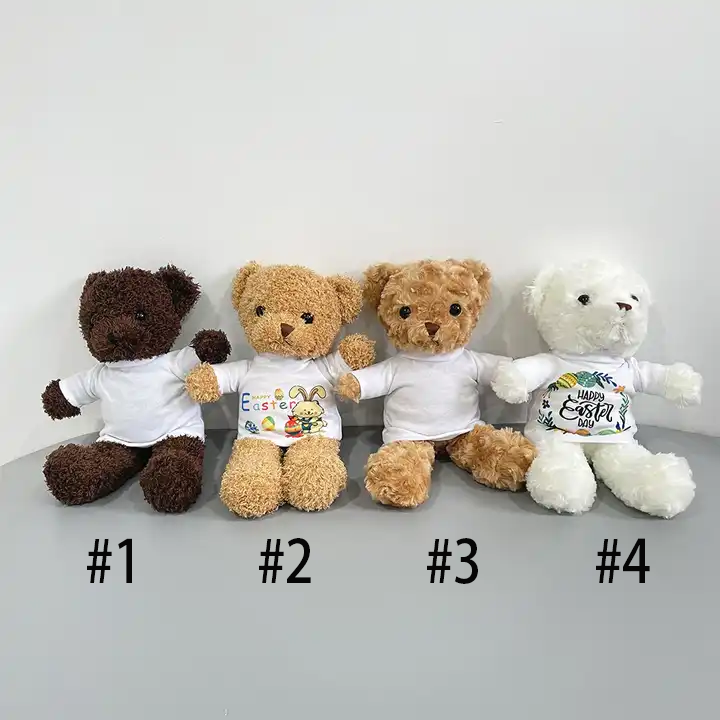 RTS Easter Sublimation Teddy Bear with Sublimation Shirts Free Shipping (25PCS)
