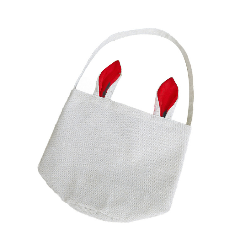 RTS Sublimation Blank Easter Rabbit Bag Canvas Bag Free Shipping 11''x9.8''x7.8'' (15PCS/25PCS)