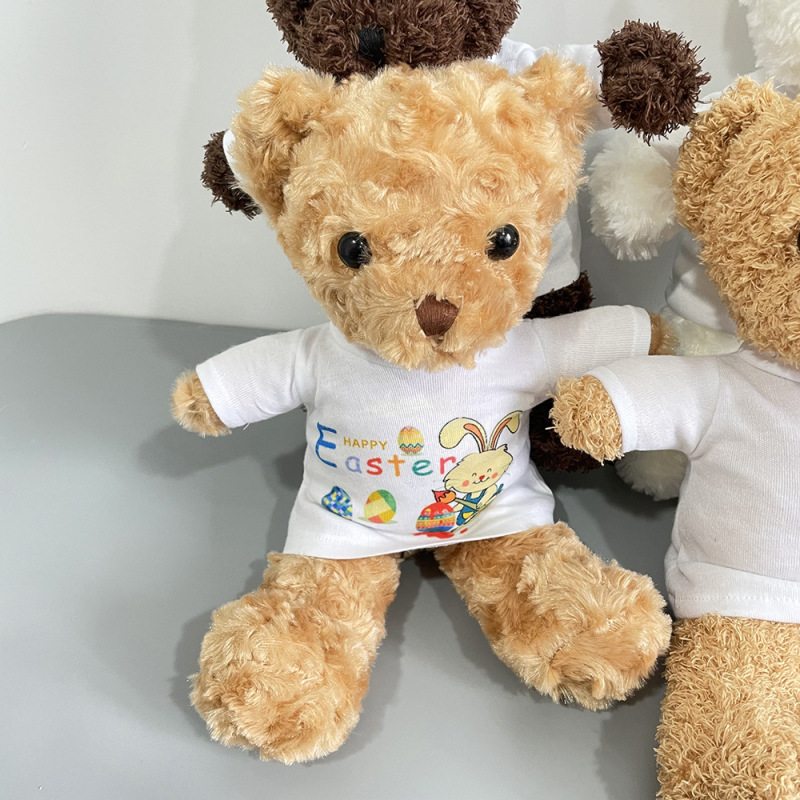 RTS Easter Sublimation Teddy Bear with Sublimation Shirts Free Shipping (25PCS)