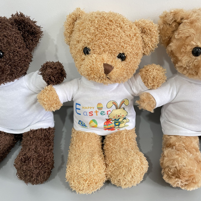 RTS Easter Sublimation Teddy Bear with Sublimation Shirts Free Shipping (25PCS)