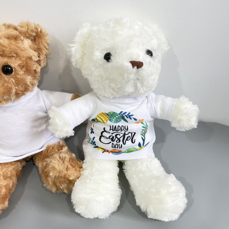 RTS Easter Sublimation Teddy Bear with Sublimation Shirts Free Shipping (25PCS)