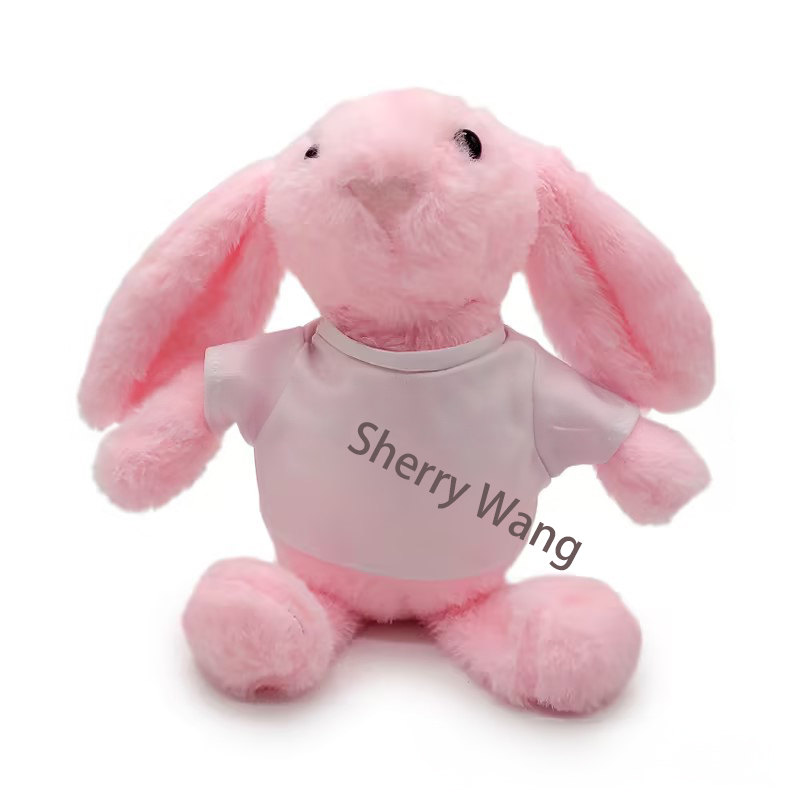 RTS Sublimation Easter Rabbit Bunny with Sublimation Shirts 11.8'' Free Shipping (15PCS/25PCS)