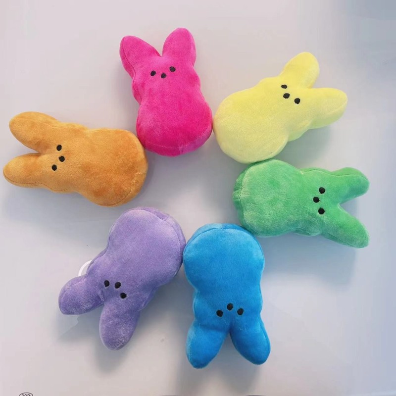 RTS NEW Color Easter Rabbit Peeps Bunny with Zipper 6inch Free Shipping (25PCS)