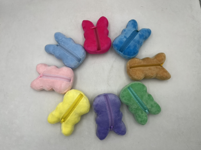 RTS NEW Color Easter Rabbit Peeps Bunny with Zipper 6inch Free Shipping (25PCS)