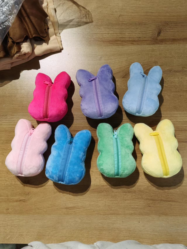 RTS NEW Color Easter Rabbit Peeps Bunny with Zipper 6inch Free Shipping (25PCS)