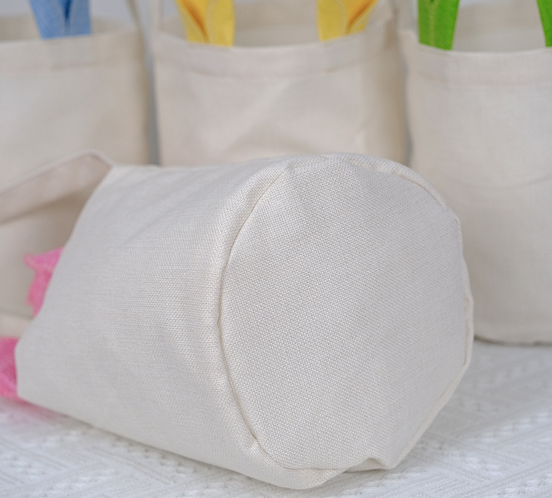RTS Sublimation Blank Easter Rabbit Bag Canvas Bag 9.8''x8.6'' Free Shipping (25PCS)
