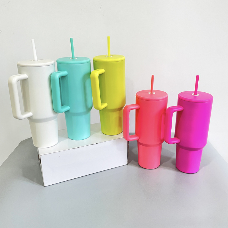 NEW China 40oz 3.0 Sublimation Mug with Colored Lid Free Shipping (25PCS)