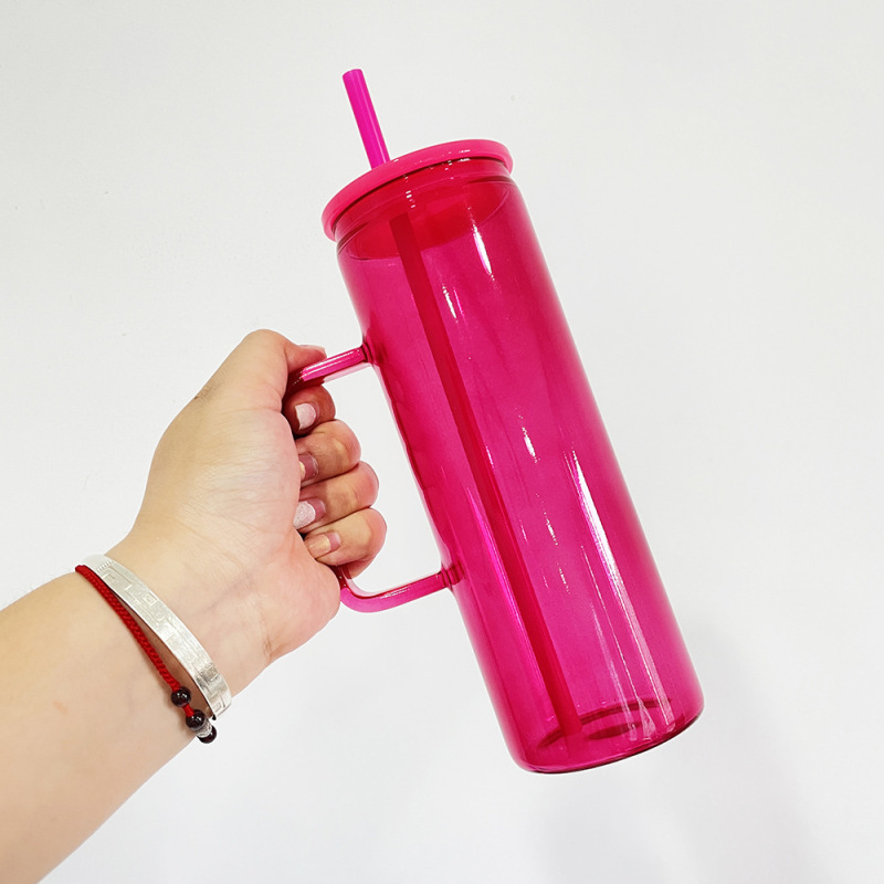 NEW China 20oz Sublimation Colored Glass Cup with Handle Free Shipping (25PCS)