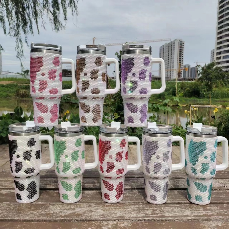 NEW China RTS 40oz Rhinestone Mugs Free Shipping (12PCS/25PCS)