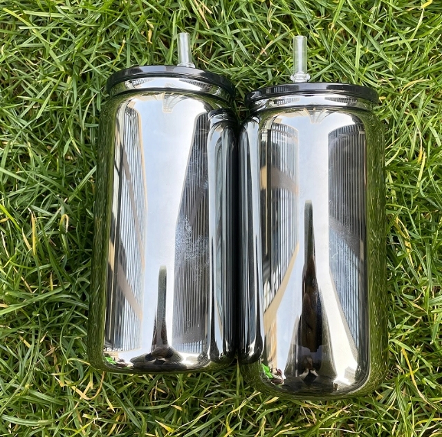 NEW 16oz Mirror Black Glass Can Ship Out Around 25th Jan.(50PCS)