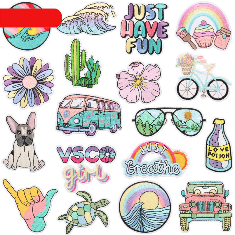 NEW RTS Embroidery Patch for Cloth/Hat Free Shipping (50PCS)