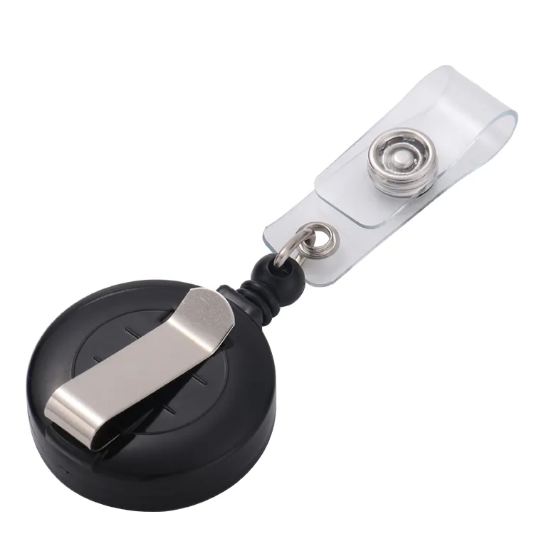 NEW Sublimation Retractable Plastic Badge Reel Clip Holder Free Shipping (25PCS)