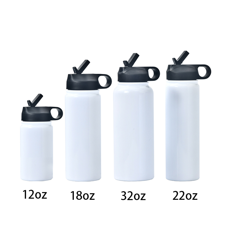 US RTS 18oz/22oz/32oz Sublimation Flask Hydro Sport Water Bottle Free Shipping (25PCS)