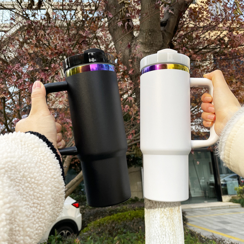 NEW China RTS 30oz/40oz Powder Coated Rainbow Painted Mug for Laser Free Shipping (20PCS)